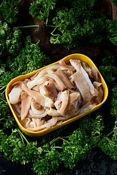 Fresh beef tripe in strips for hot pot