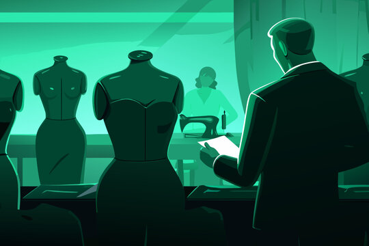 Fashion School Critique Scene With A Professor Rev