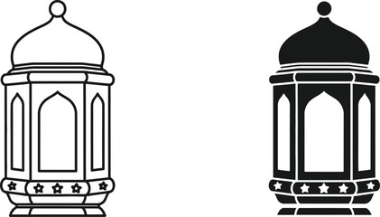 Elegant lantern with dome and star base © MD Hasan
