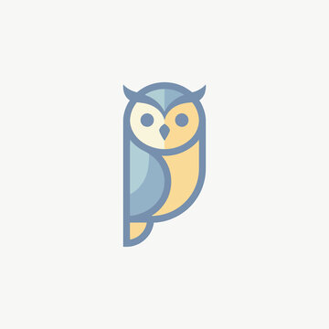 Owl Bird Animal Illustration Design.