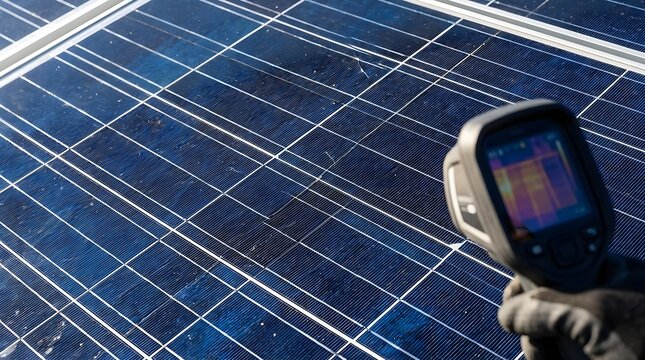 Detailed photovoltaic panel surface inspection for energy performance optimization