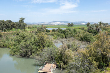 Fototapeta premium landscape with river
