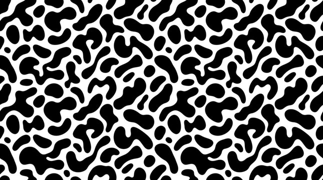 Black and white leopard print pattern.