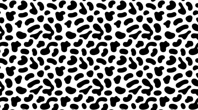 Black spots on white background texture.