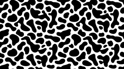 Obraz premium Black and white animal print pattern.