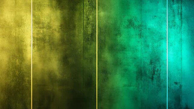 Different colorful walls in a studio change as lights and patterns shift. Time passes with bright colors like red, blue, green, and yellow creating an eye-catching display