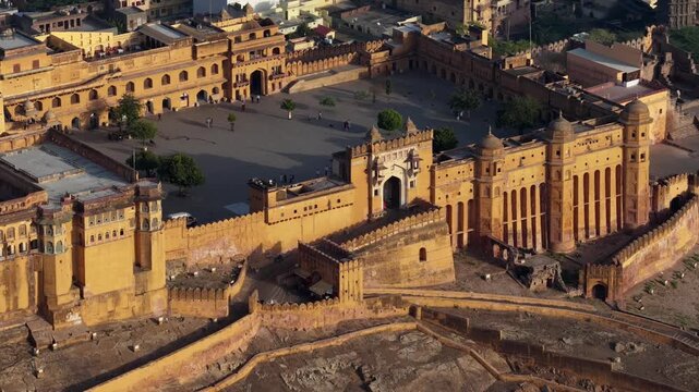 View of Amer Fort from above