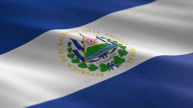 El Salvador - waving flag loop