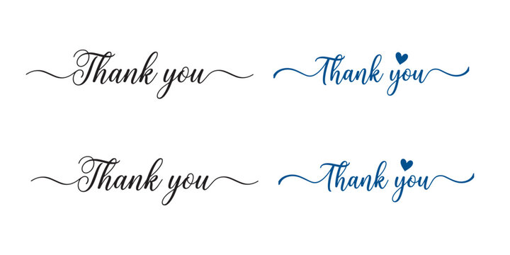 Thank you card design elements