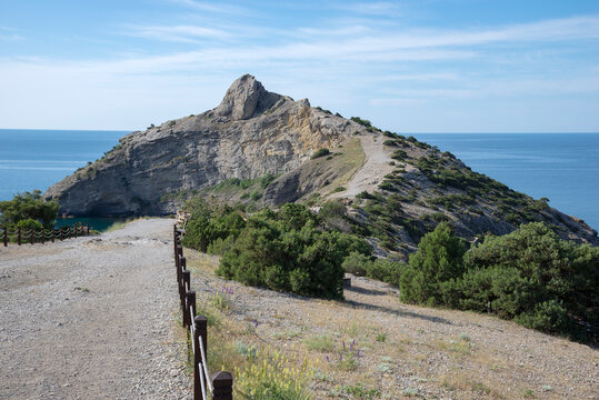 Trail to Cape Kapchik, Novy Svet settlement, Crimea