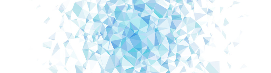 Obraz premium ポリゴンデザイン幾何学背景 抽象的な幾何学模様 Abstract delaunay voronoi trianglify polygon mosaic gradient background illustration