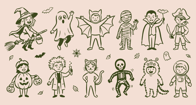 halloween scary pattern, spooky ghost costume, monster mummy skeleton, witch bat pumpkin, trick treat night, minimal line art, vector background design
halloween, scary, spooky, ghost, costume, monste