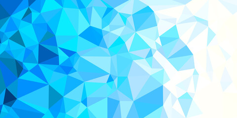 Obraz premium ポリゴンデザイン幾何学背景 抽象的な幾何学模様 Abstract delaunay voronoi trianglify polygon mosaic gradient background illustration