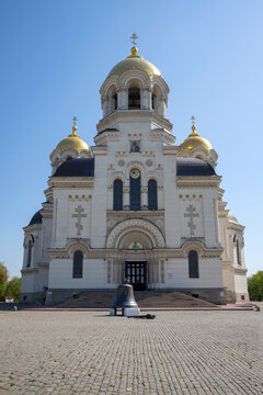 Entrance to the Ascension Cathedral. Novocherkassk, Rostov region, Russia