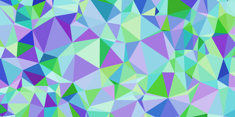 Fototapeta premium おしゃれな背景画像 ポリゴンデザイン幾何学背景 抽象的な幾何学模様 Abstract delaunay voronoi trianglify polygon mosaic gradient background illustration