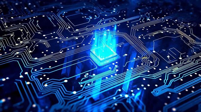 Technology digital circuit board pattern abstract background