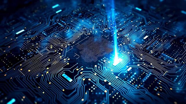 Technology digital circuit board pattern abstract background