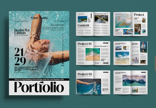 Creative Portfolio Magazine Layout Template