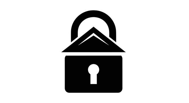 Black padlock icon with keyhole.