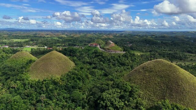 Philippines Bohol Chocolate Hills Drone Aerial Landscape