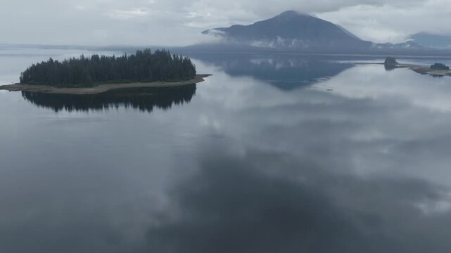Neka Bay Wilderness Alaska Drone Aerial View