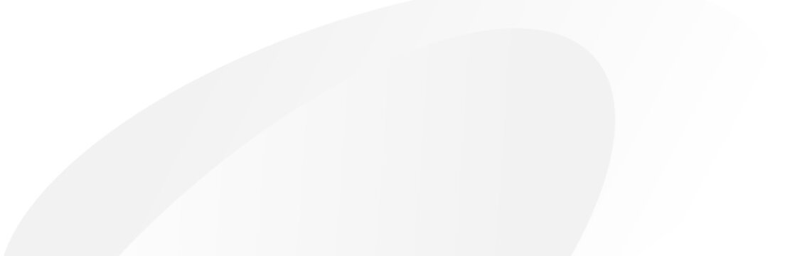 Minimal white background with soft gray oval blob shape and large copy space for clean elegant modern design