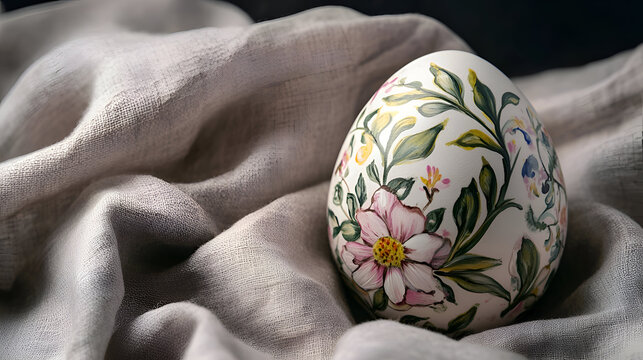 easter eggs on wooden background