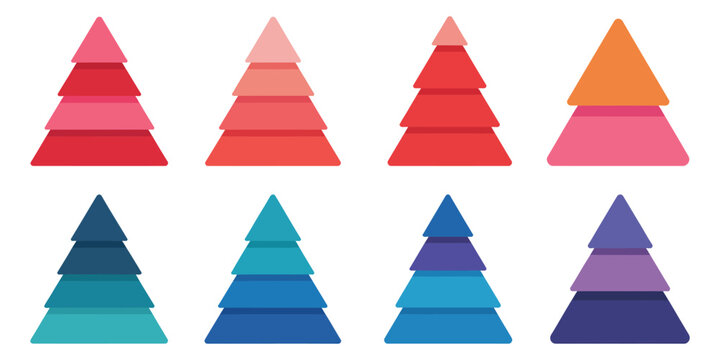 Triangular pyramid infographic icon set featuring Maslow hierarchy layers and development level business diagram.