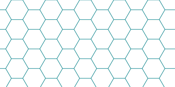 Abstract blue seamless hexagon pattern featuring a 3D geometric honeycomb structure with a modern technological grid texture for a professional vector wallpaper design