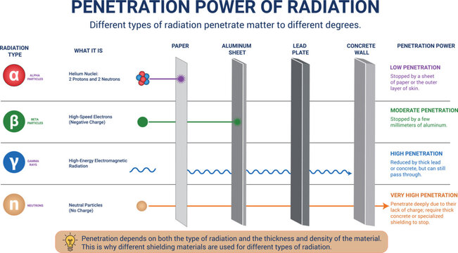 Types of Radiation Alpha Beta Gamma and Electromagnetic Energy