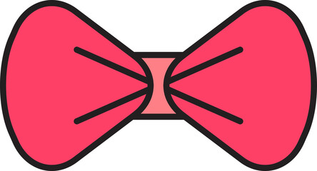 Naklejka premium Decorative Bowtie Icon 