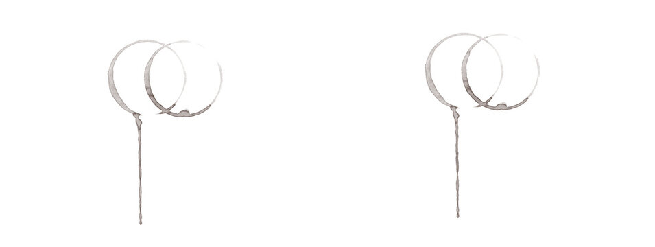 Silver Double Circle Hoop Earrings with Long Dangle Chain