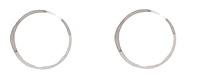 Minimalist Thin Silver Hoop Earrings Classic Round Shape Pair Isolated on Pure White Background © Zain