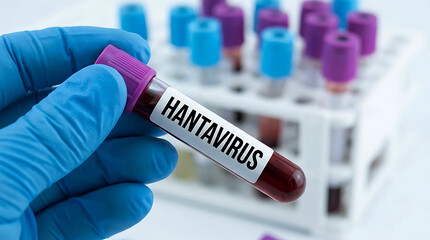 Obraz premium Hantavirus Blood Sample Medical Laboratory Testing Healthcare Research