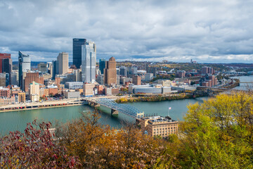 cityscape of Pittsburgh,Pennsylvania skyline,USA © Chenxiaoyang