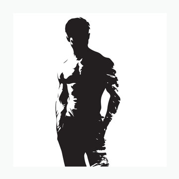silhouette of a man