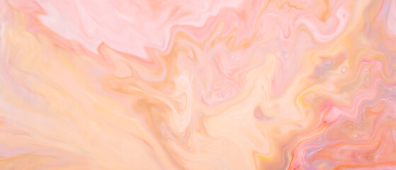 Fototapeta premium Soft pastel pink and peach marble background with delicate swirling patterns and flow