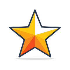Obraz premium Golden Star Icon