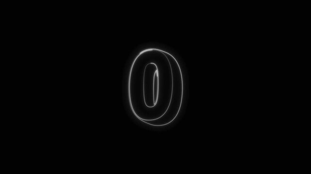  3 Counting Down Animation with Black Background 4K HighQuality Countdown Timer VFX