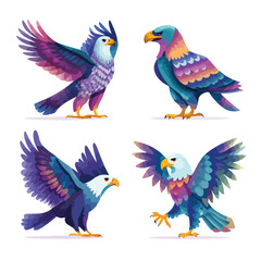 Fototapeta premium collection of eagle