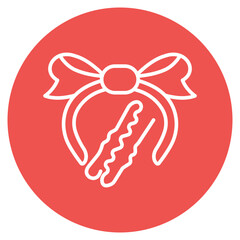 Fototapeta premium Hair Accessories Vector Icon