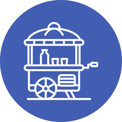 Naklejka premium Carriage Vector Icon