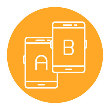 A B Testing Vector Icon