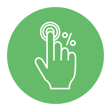 Click Through Vector Icon