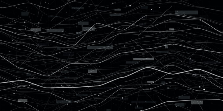 Abstract dark digital background. Big data backdrop vector illustration. 