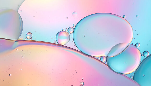 Fond abstrait de bulles d'huile color&eacute;es