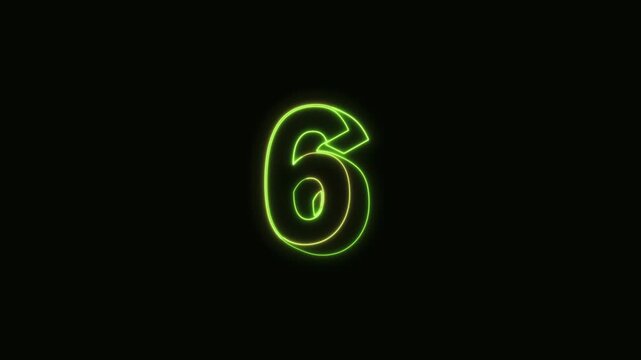 10 Counting Down Animation Black Background 4K HighQuality Countdown Timer VFX