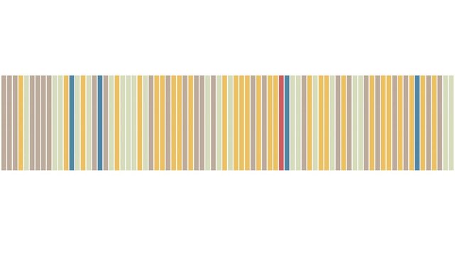 Colored vertical line segments moving up and down animated illustration