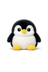 Fototapeta premium penguin plushy on white background 