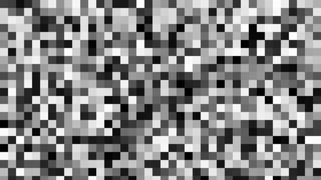 4K Pixel Censored Mosaic Pattern Animation - 10s Seamless Loop Background